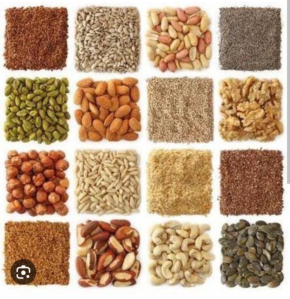 Assortment of seeds and nuts